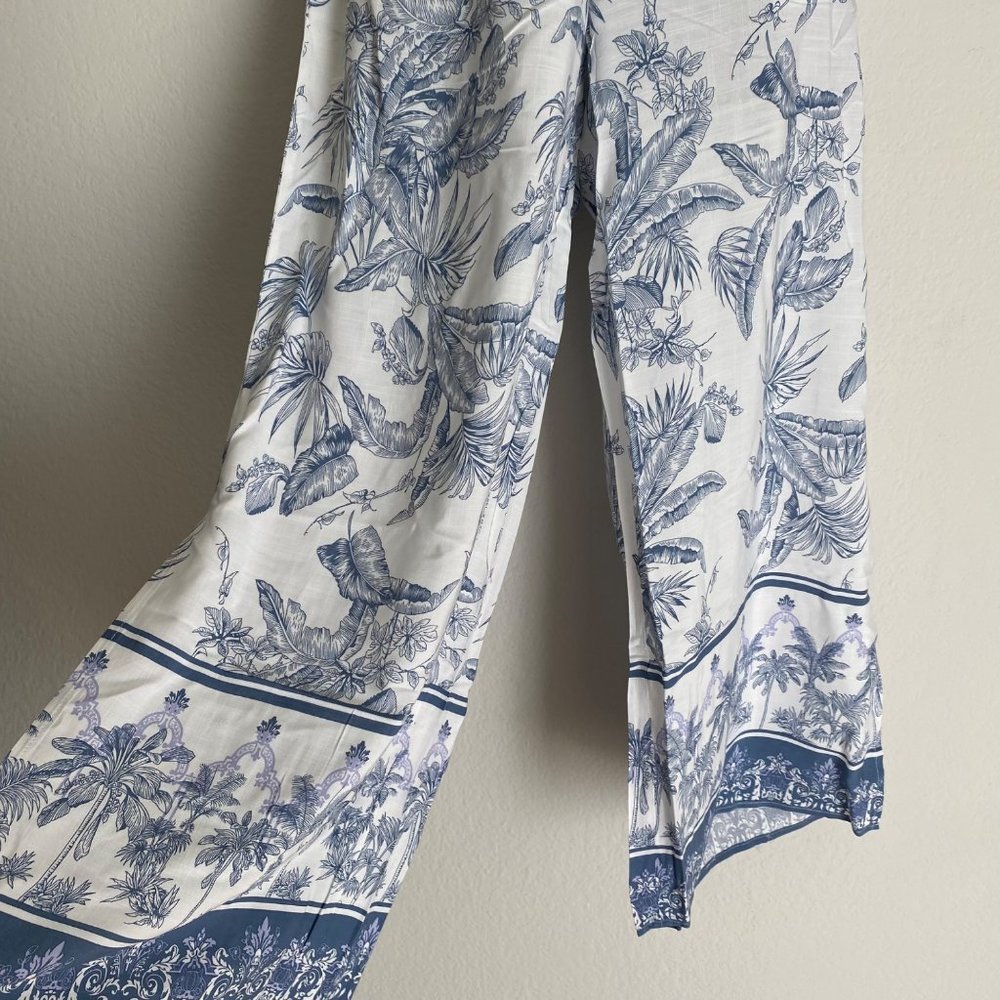 Tribal sz VARIOUS SIZES floral boho bohemian hippie high waisted wide leg ankle - Picture 6 of 10